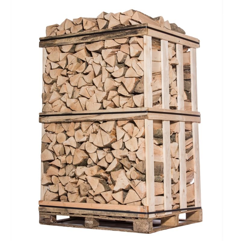 Legna da ardere premium 50 cm – Confezionata in pallet da 2 m³ / 2,5 steri