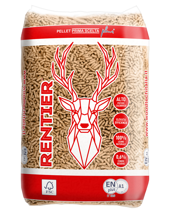 RENTIER – Bancale pellet da 15 kg, 70 sacchi